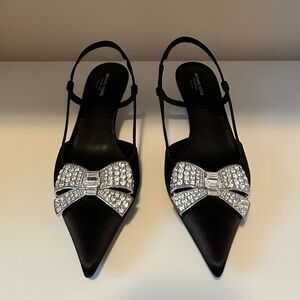 Michael Kors Collection Satin Kitten Heel